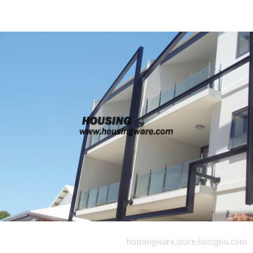 Frameless Glass Balustrade Fashion Design Metal Railing